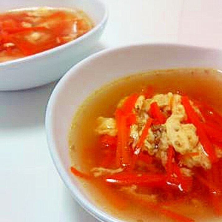 卵と人参☆中華スープ